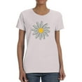 thumbnail image 1 of Smartprints Cute Daisy Flower Art T-Shirt Women -Image by Shutterstock, Female Small, 1 of 4