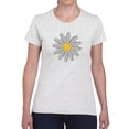 thumbnail image 1 of Smartprints Cute Daisy Flower Art T-Shirt Women -Image by Shutterstock, Female x-Large, 1 of 4