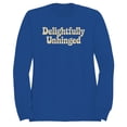 thumbnail image 1 of Smartprints Delightfully Unhinged Retro Quote Women's Sweatshirt Royal, Cotton, S, 1 of 4