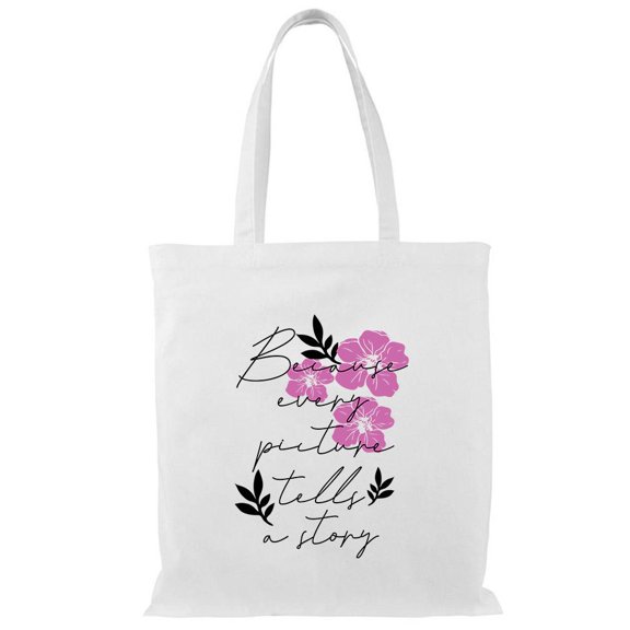 Smartprints Every Picture Tells A Story Tote Bag - Image by Shutterstock, One Size Cotton Canvas Tote Bag