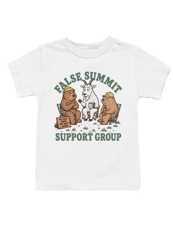 False Summit Support Group Youth's T-Shirt White, Cotton, XS