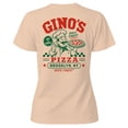 thumbnail image 1 of Smartprints Gino's Pizza Brooklyn Women's T-Shirt Natural, Cotton, S, 1 of 4