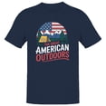 thumbnail image 1 of Smartprints Great American Outdoors Camping Men's T-shirt, Navy, S, 1 of 3