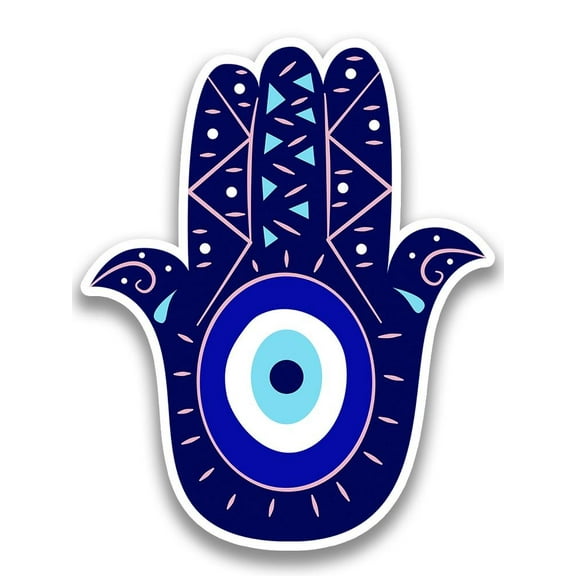 Smartprints Hamsa Hand Sketch Sticker -Image by Shutterstock, Vinyl Sticker