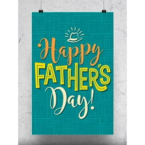 Smartprints Happy Father's Day! Text 16" x 24" Poster