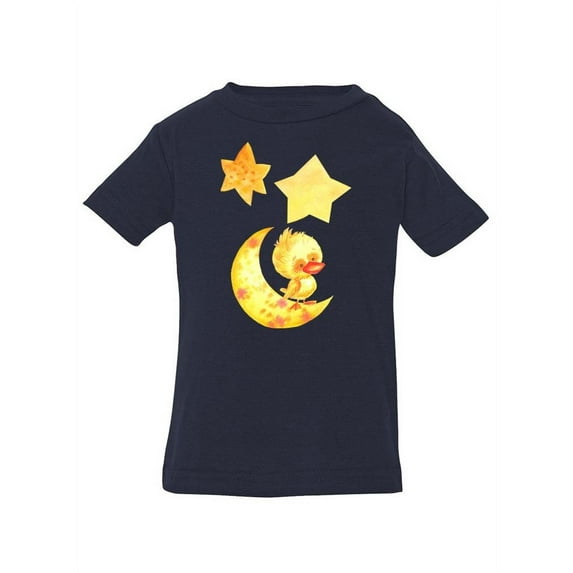 Smartprints Infants Graphic Bodysuit - Moon Star Duckling - Regular Fit 100% Cotton