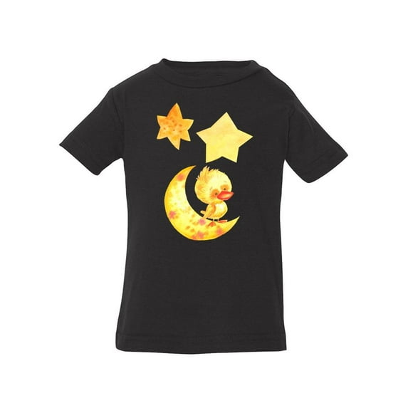 Smartprints Infants Graphic Bodysuit - Moon Star Duckling - Regular Fit 100% Cotton