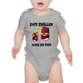 thumbnail image 1 of Smartprints Infants Graphic Tee - Chillin' With My Pops - Regular Fit 100% Cotton, 1 of 4