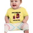 thumbnail image 1 of Smartprints Infants Graphic Tee - Chillin' With My Pops - Regular Fit 100% Cotton, 1 of 4