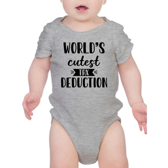 Smartprints Infants Graphic Tee - World's Cutest Tax Deduction - Regular Fit 100% Cotton