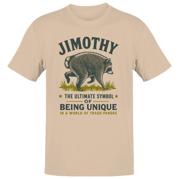 Smartprints Jimothy Unique Men's T-Shirt Natural, Cotton, L
