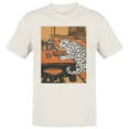 thumbnail image 1 of Smartprints Leopard in Japanese Tea Room Men's T-Shirt Off White, Cotton, S, 1 of 3