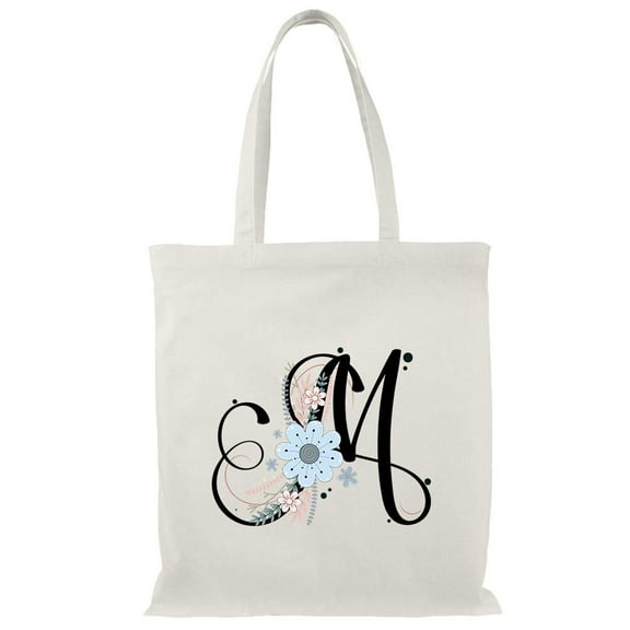 Smartprints Letter M Flower Bouquet 2 Tote Bag - , Small