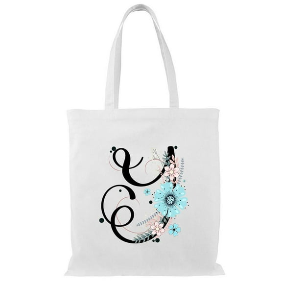 Smartprints Letter Y Flower Bouquet 2 Tote Bag - Image by Shutterstock, One Size Cotton Canvas Tote Bag