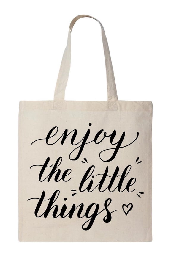 Little Things Tote Bag - Image by Shutterstock, One Size Cotton Canvas Tote Bag