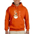 thumbnail image 1 of Smartprints Mens Graphic Hoodie Orange - Japanese Noodles Cotton Blend Regular Fit, 1 of 4