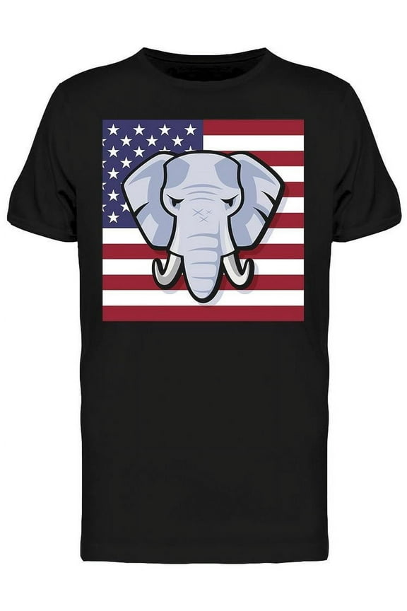 Mens Graphic Tee - American Republican Party Flag - Regular Fit 100% Cotton