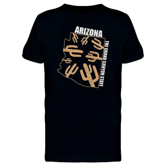 Smartprints Mens Graphic Tee - Arizona The Grand Canyons State - Regular Fit 100% Cotton