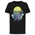 thumbnail image 1 of Smartprints Mens Graphic Tee - Basketball Dripping Paint - Regular Fit 100% Cotton, 1 of 2