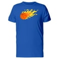 thumbnail image 1 of Smartprints Mens Graphic Tee - Basketball On Fire - Regular Fit 100% Cotton, 1 of 2