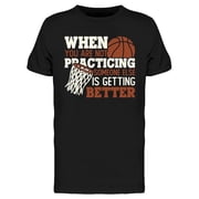 Smartprints Mens Graphic Tee - Basketball Quote - Regular Fit 100% Cotton