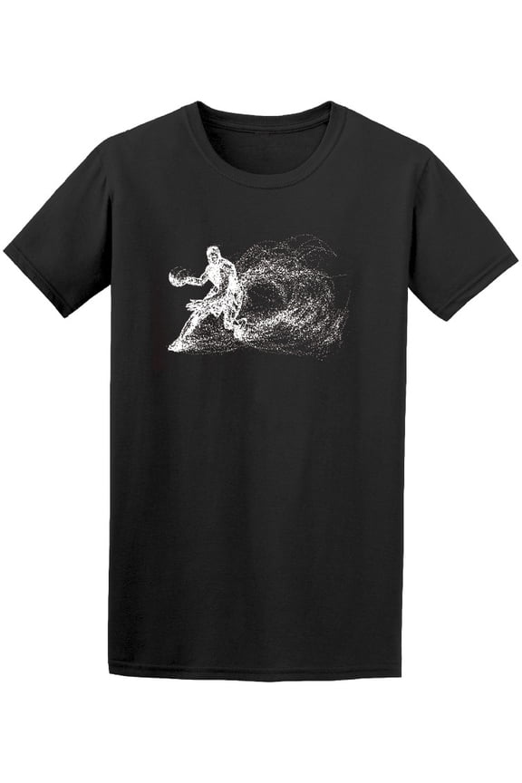 Mens Graphic Tee - Basketball Silhouette Player - Regular Fit 100% Cotton