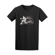 Smartprints Mens Graphic Tee - Basketball Silhouette Player - Regular Fit 100% Cotton