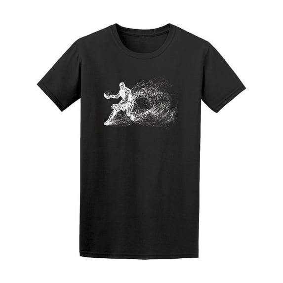 Smartprints Mens Graphic Tee - Basketball Silhouette Player - Regular Fit 100% Cotton