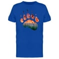 thumbnail image 1 of Smartprints Mens Graphic Tee - Bear Paw Forest Inside - Regular Fit 100% Cotton, 1 of 2