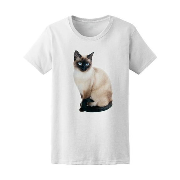 Smartprints Mens Graphic Tee - Beautiful Siamese Cat Portrait - Regular Fit 100% Cotton