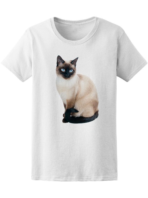 Mens Graphic Tee - Beautiful Siamese Cat Portrait - Regular Fit 100% Cotton