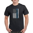 thumbnail image 1 of Smartprints Mens Graphic Tee - Best Dad Ever! Flag Quote - Regular Fit 100% Cotton, 1 of 4