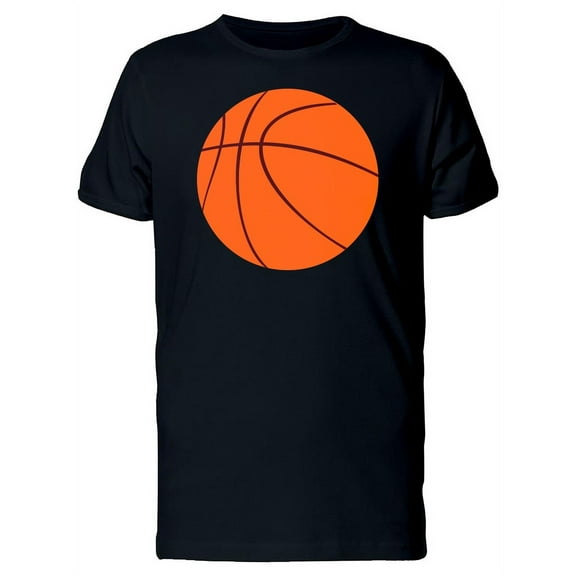Smartprints Mens Graphic Tee - Big Basketball Ball - Regular Fit 100% Cotton