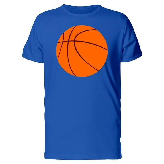 Smartprints Mens Graphic Tee - Big Basketball Ball - Regular Fit 100% Cotton