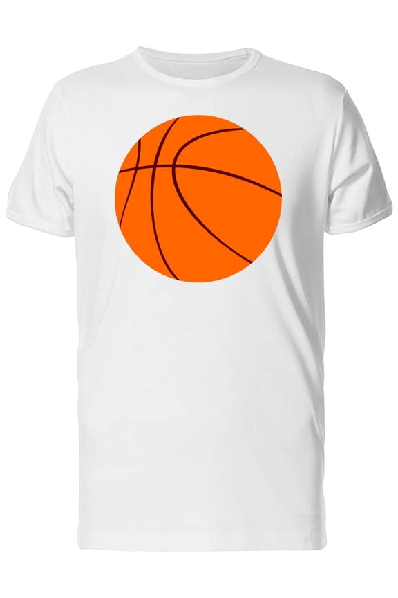 Mens Graphic Tee - Big Basketball Ball - Regular Fit 100% Cotton