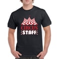 thumbnail image 1 of Smartprints Mens Graphic Tee Black - Circus Staff 100% Cotton Regular Fit, 1 of 4