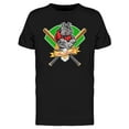 thumbnail image 1 of Smartprints Mens Graphic Tee - Bulldog And Baseball Bat - Regular Fit 100% Cotton, 1 of 2