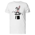 thumbnail image 1 of Smartprints Mens Graphic Tee - Cute Rabbit Inside Magician Hat - Regular Fit 100% Cotton, 1 of 4