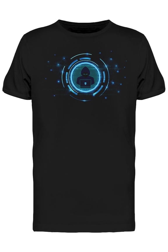 Mens Graphic Tee - Cyber Security - Regular Fit 100% Cotton