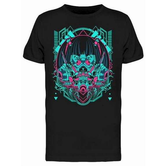 Smartprints Mens Graphic Tee - Cyberpunk Horror. Anime - Regular Fit 100% Cotton