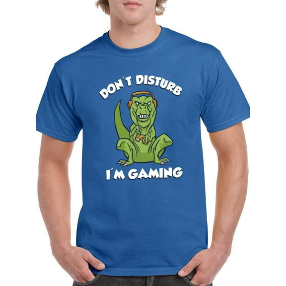 Smartprints Mens Graphic Tee - Don't Disturb. I'm Gaming - Regular Fit 100% Cotton