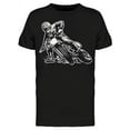 thumbnail image 1 of Smartprints Mens Graphic Tee - Flat Track Motocross Rider - Regular Fit 100% Cotton, 1 of 2