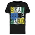 thumbnail image 1 of Smartprints Mens Graphic Tee - Freestyle Skateboard Colorful - Regular Fit 100% Cotton, 1 of 2