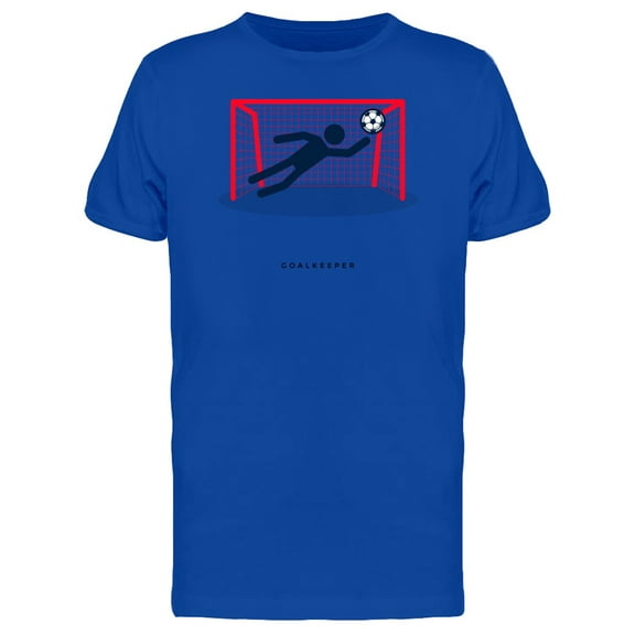 Smartprints Mens Graphic Tee - Goalkeeper Doodle Soccer Lovers - Regular Fit 100% Cotton