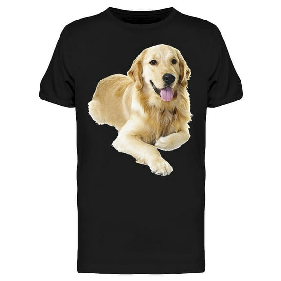 Smartprints Mens Graphic Tee - Golden Retriever Pet Dog - Regular Fit 100% Cotton