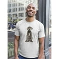 thumbnail image 1 of Smartprints Mens Graphic Tee - Great Dane Dog Sitting - Regular Fit 100% Cotton, 1 of 4