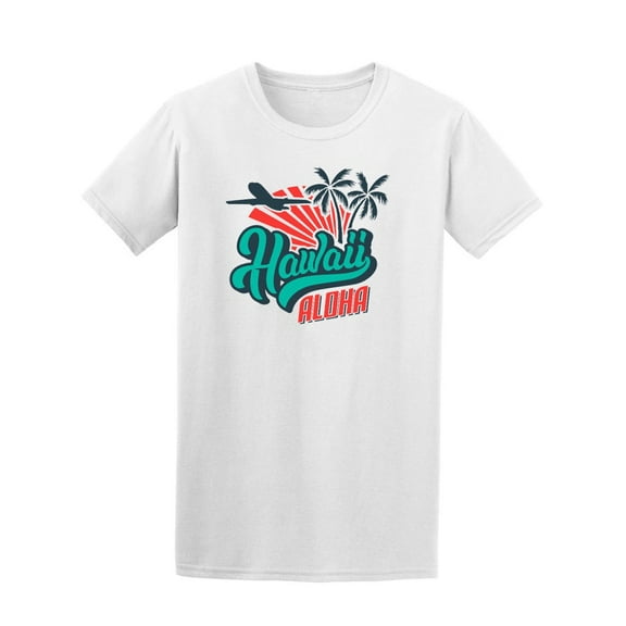 Smartprints Mens Graphic Tee - Hawaii Aloha Logo - Regular Fit 100% Cotton