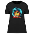 thumbnail image 1 of Smartprints Mens Graphic Tee - Hawaiian Tropical Sunset - Regular Fit 100% Cotton, 1 of 2