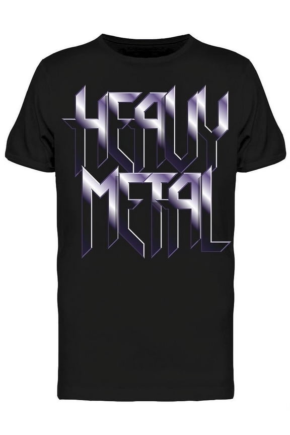 Mens Graphic Tee - Heavy Metal Effect Graphic - Regular Fit 100% Cotton