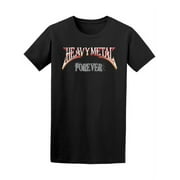 Smartprints Mens Graphic Tee - Heavy Metal Forever, Metal Lover - Regular Fit 100% Cotton